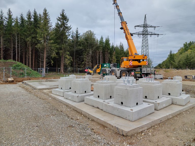 Umsapannwerk Forstenrieder Park Fundamente